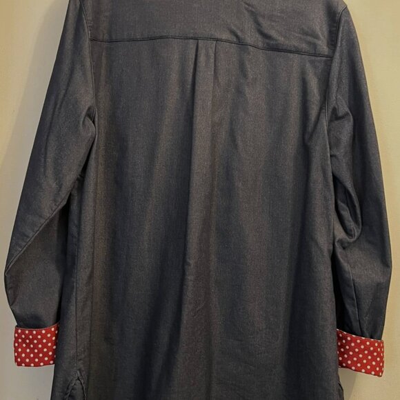 Betabrand Rose Rivet Work Shirt - Size XL - Picture 3 of 6